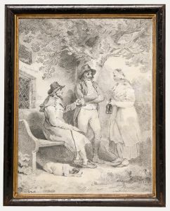 After George Morland (1763-1804) - Framed 1792 Etching, Outside the Inn