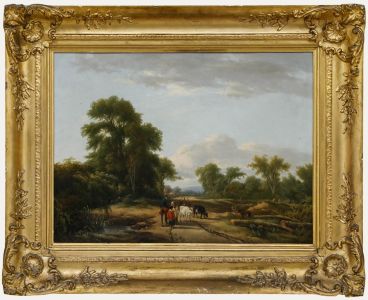 Granger - Framed 19th Century Oil, The Road to Gloucester