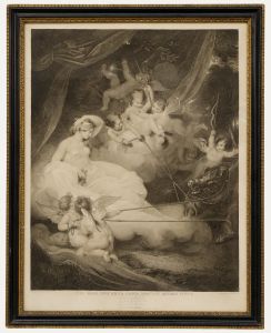 Holl after Westall - 1802 Stipple Engraving, The Boar that Killed Adonis