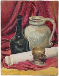 Leslie Charles Boyce (1892-1989) - Mid 20th Century Oil, Still Life with Vessels