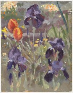Leslie Charles Boyce (1892-1989) - Mid 20th Century Oil, Garden Flowers