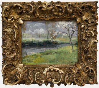 Joseph Lagasse - Framed Early 20th Century Oil, Spring Blossom