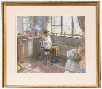 Leslie Shelton - Framed 20th Century Pastel, Reflections