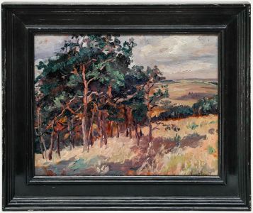 Yvonne Vonnot-Viollet - Early 20th Century Oil, Windswept Landscape