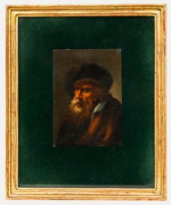 Miniature 19th Century Oil - Bearded Gentleman