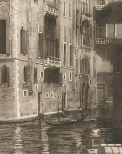 Rachel Anne Le Bas (1923-2020) - 20th Century Aquatint, Venice - a Back Canal