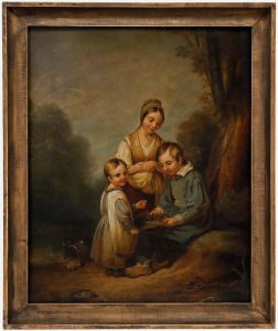 Clara Wulffaert (1812-1867) - Framed Mid 19th Century Oil, The Bird Nest