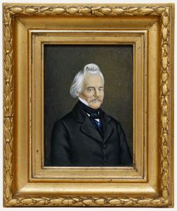 The Franquet Portraits - 19th Century Gouache, Friedrich Franquet I