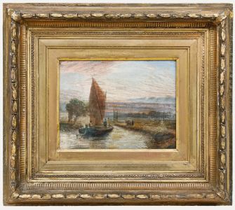 Henry Baines - 1874 Oil, Red Sky at Night