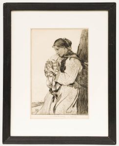 William Lee-Hankey (1869-1952) - Early 20th Century Etching, Mother and Child