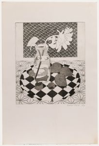 Eleanor Scarfe (1911-1992) - 20th Century Etching, Sunflower & Fruit II