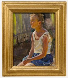 Kroholow - Framed Mid 20th Century Oil, Sascha