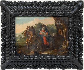 Dutch School 17th Century Oil - The Flight into Egypt