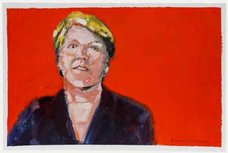 Richard J.S. Young - Contemporary Oil, Portrait of Clare Balding