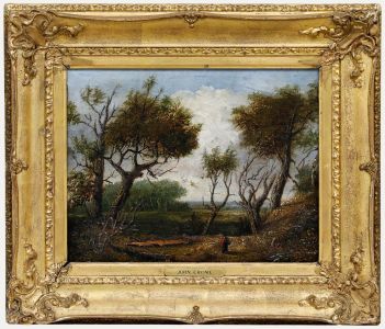 Attrib. John Crome (1768-1821) - 19th Century Oil, Figure in a Wooded Landscape