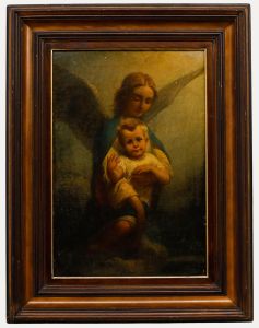 Fine 19th Century Oil - The Guardian Angel