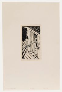 Willem Retera (1890-1955) - Mid 20th Century Woodcut, The Visitor
