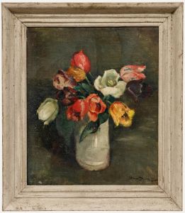 Ina Hooft (1894-1994) - Mid 20th Century Oil, Tulips