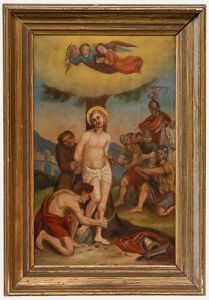 19th Century Oil - The Scourging of Christ