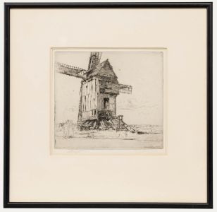 Charles John Watson (1846-1927) - Framed 1904 Etching, Passing by the Windmill