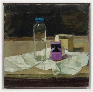 Roger Coleman - 20th Century Oil, Still Life with Purple Ceramic