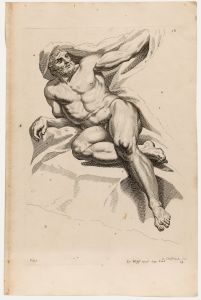 Jeremias Wolff (1667-1724) - 18th Century Engraving, Academic Figure Study 14.