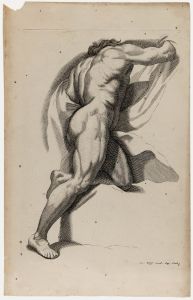 Jeremias Wolff (1667-1724) - 18th Century Engraving, Academic Figure Study 6.