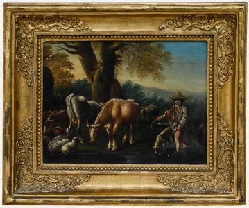 c.1700 Oil - At the Watering Place