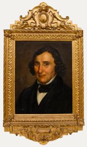 Biedermeier Early 19th Century Oil - Portrait of Johann Jakob Jung