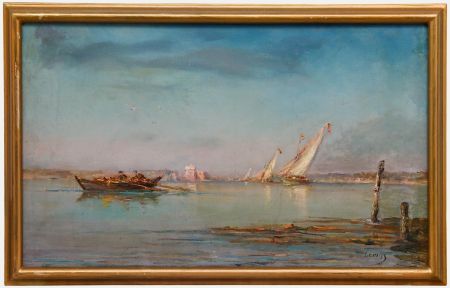Framed Late 19th Century Oil - Port-de-Bouc