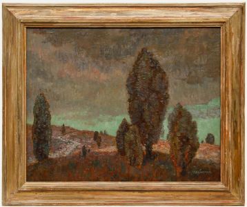 August Trümper - Framed Mid 20th Century Oil, In the Lüneburg Heath