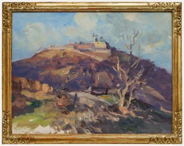 Framed Early 20th Century Oil - View of the Leopoldsberg