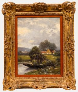 Raphael Oskar Unverdross (1873-1952) - Framed Oil, Summer Landscape