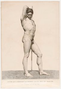 François Forster - Early 19th Century Engraving, Academic Male Nude