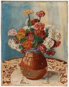 1947 Oil - Chrysanthemums