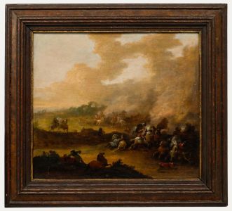 Attrib. Karel Breydel (1678-1733) - 18th Century Oil, Charge of the Cavalry