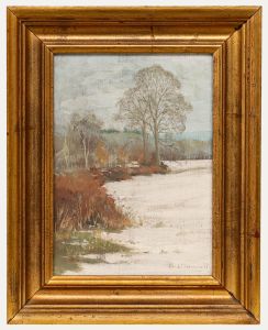 Paul Gunn (b.1934) - Framed 20th Century Oil, Winter Snow