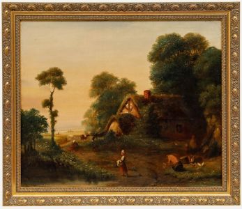 Jean Brémond - 1834 Oil, An Idyllic Life