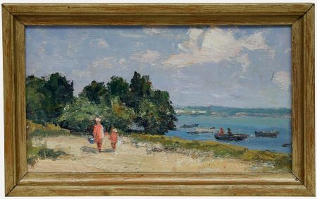Nikolaï Novikov - 1999 Oil, On the Lakeshore