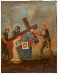 19th Century Oil - The Veil of Veronica