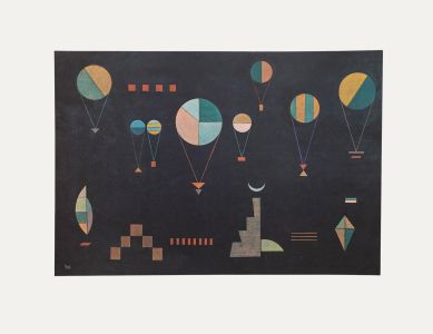Wassily Kandinsky - Bauhaus Mid 20th Century Lithograph, Plat profond