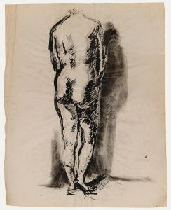 Paul Hannaux - Mid 20th Century Pen and Ink Drawing, Nude Study