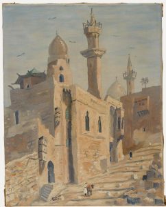 Early 20th Century Oil - Minarets on the Hill