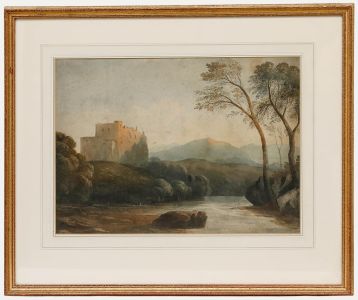 John Varley - Framed Early 19th Century Watercolour, Caernarfonshire