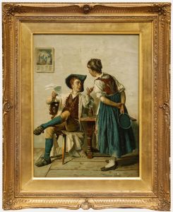 Théodore Gérard - 19th Century Oil, The Letter