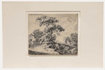 Antonie Waterloo - 17th Century Etching, The Chapel with Steps