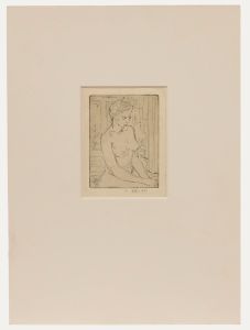 Anne Rees-Mogg - Mid 20th Century Etching, Studio Nude