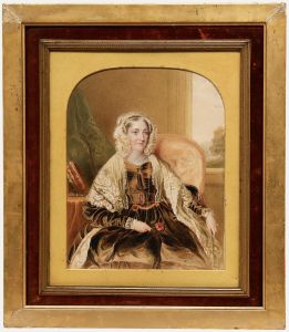 Reginald Easton - Mid 19th Century Watercolour, Portrait of Mary Drewe