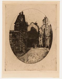 D. Y. Cameron - Early 20th Century Etching, City Side Street