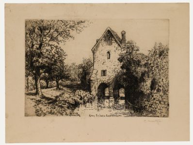 Early 20th Century Etching - Greyfriars, Canterbury